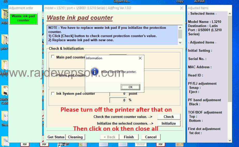 resetter tool epson l3210