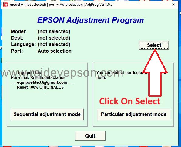 epson ink pad reset l3210